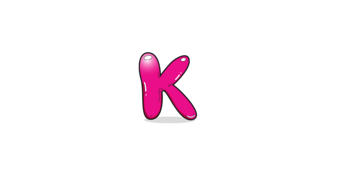 Draw A Bubble Letter K