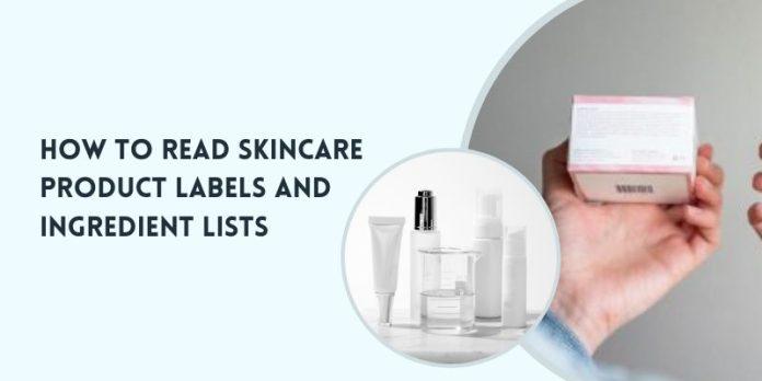 Skincare Product Labels