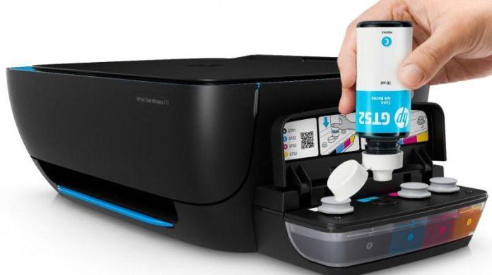 how to put ink in a hp printer