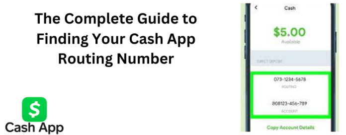 Cash App Routing Number