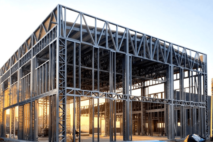 commercial steel building construction