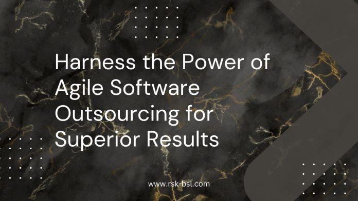 agile software outsourcing Image with black background