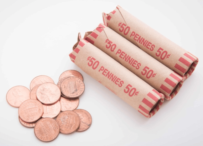 how many pennies in a roll