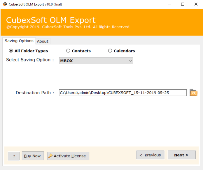 CubexSoft OLM to MBOX Tool