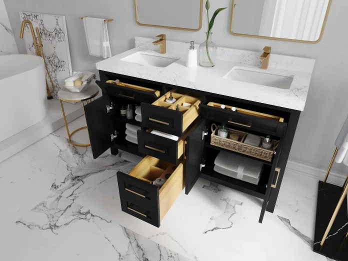 How Double Bathroom Vanity Cabinets Help You Reduce the Clutter?