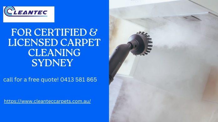 For Certified & Licensed Carpet Cleaning Sydney