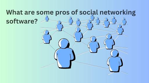 What are some pros of social networking software?