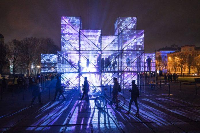 Interactive light installations for events