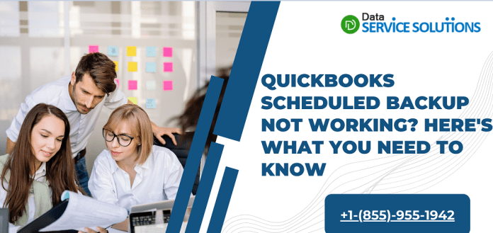 QuickBooks Scheduled Backup Not Working