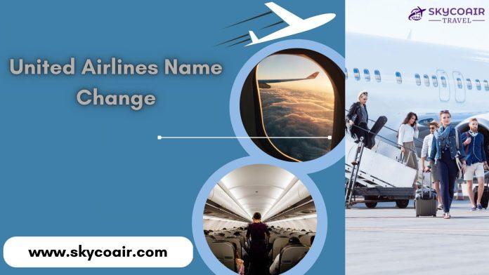 United Airlines Name Change