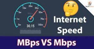 What is Mbps vs MBps