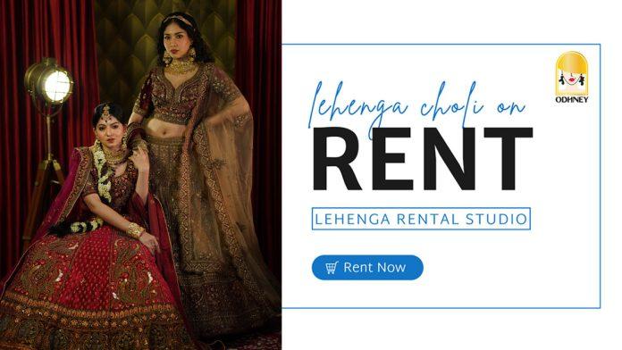 bridal lehenga on rent near me