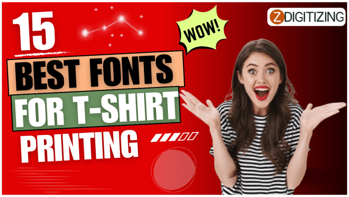 Fonts for T-Shirt Printing