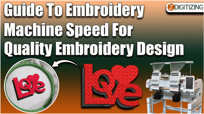 Embroidery Machine Speed