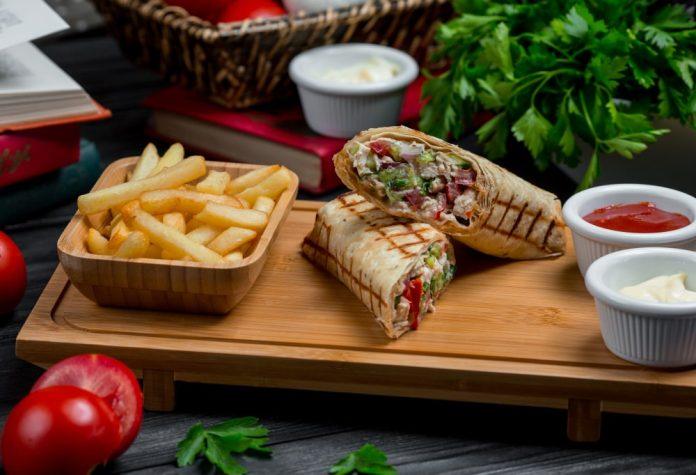 tortilla wraps in Canada from doner and gyros