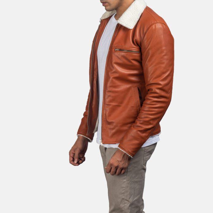 Explore the Features of the Dan Frost Tan Shearling Jacket