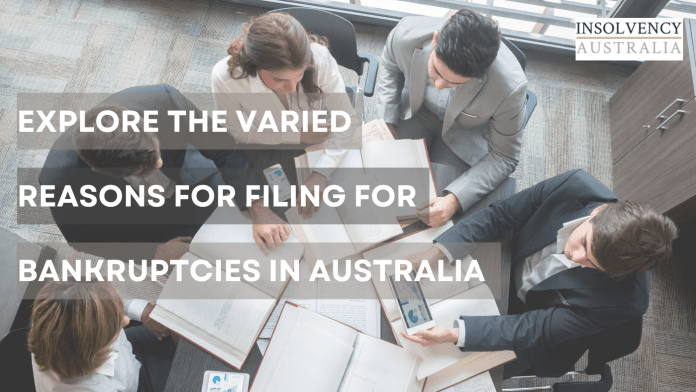 Filing for bankruptcies Australia