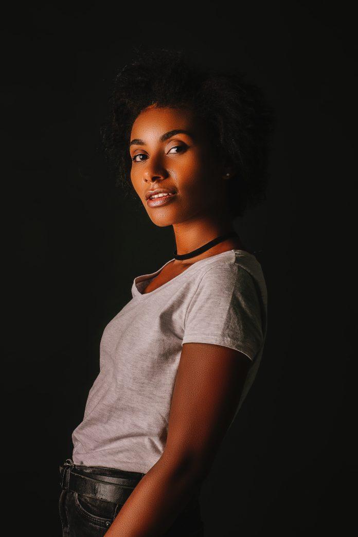 Woman in white T-Shirt