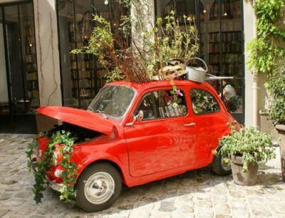 Car planter box